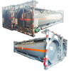 30FT Lining PE Iso Tank Container for Hydrochloric Acid Sulfuric Acid With Acid Pump Top Loading Pipe 24~26KL