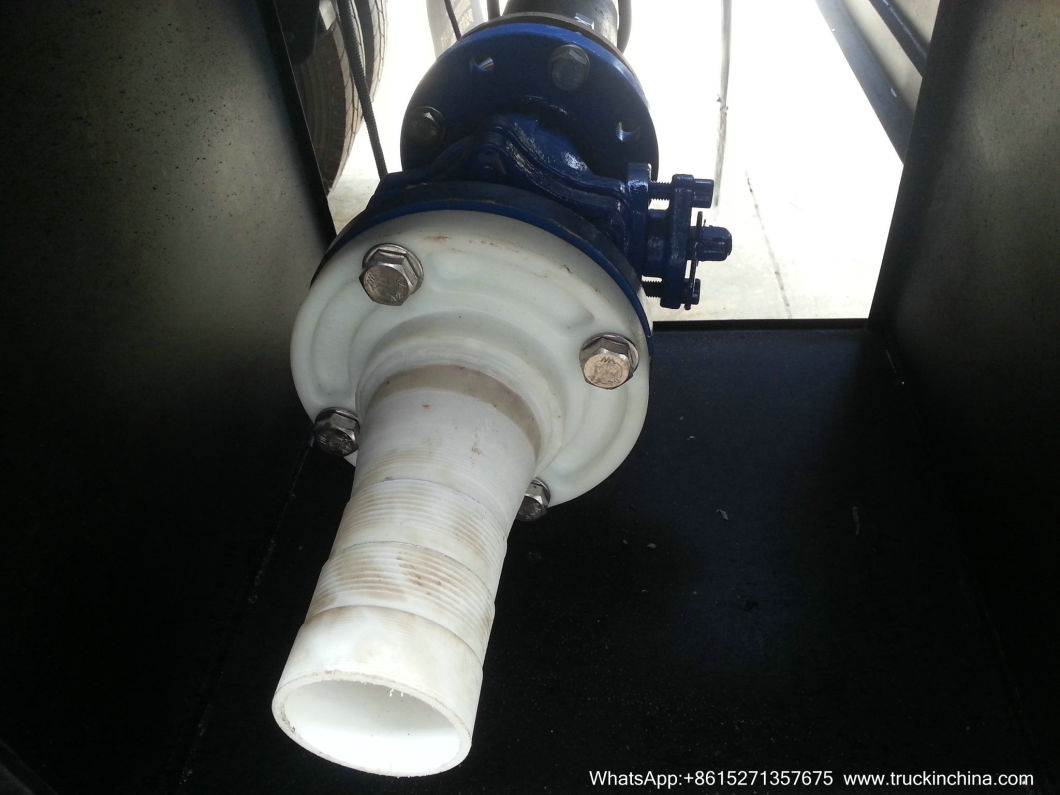 3 Axles Ammonium Hydroxide Tanker Trailer (Steel Tank Lined PE For Ammonia Water, Hydrochloride Acid, Pickling Waste Water, Chemical Liquid 8000USG -10000USG)