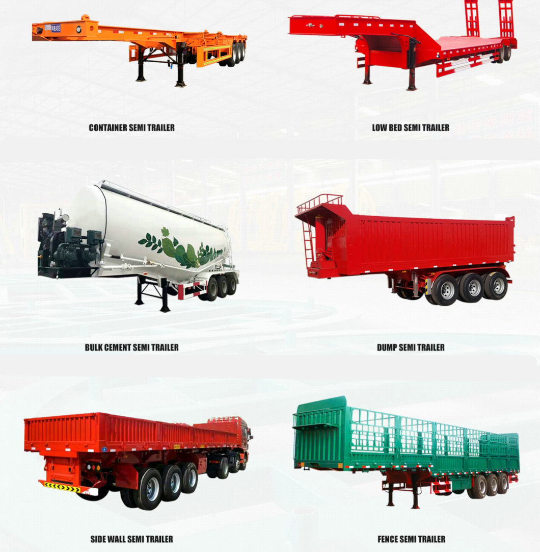 3 Axles Lowbed Trailer 45/60/80/100ton Gooseneck Low Platform Semi-Trailer (Low Bed Trailer Dimensions Truck)