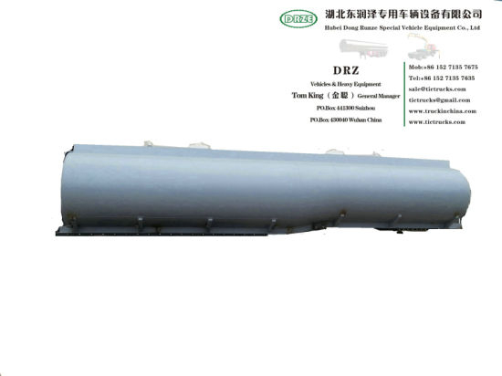 Customizing Acid Tanker Body Part for Trailer Transport (Steel Lined Plastic LLDPE 16mm Tank Capacity 22-36M3 Hydrochloric Acid Dilute Sulphuric Acid chemical)