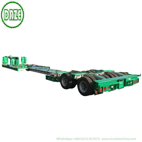Customization Extendable Lowbed Trailer Multi Functional Gooseneck Hydraulic Combined