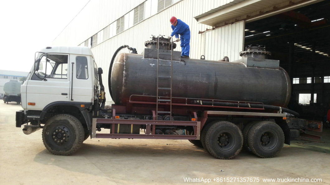 Vacuum Tanker for Oilfiled Wast Slurry Evacuation and Transport (14 CBM -20CBM Cesspit Emptier)