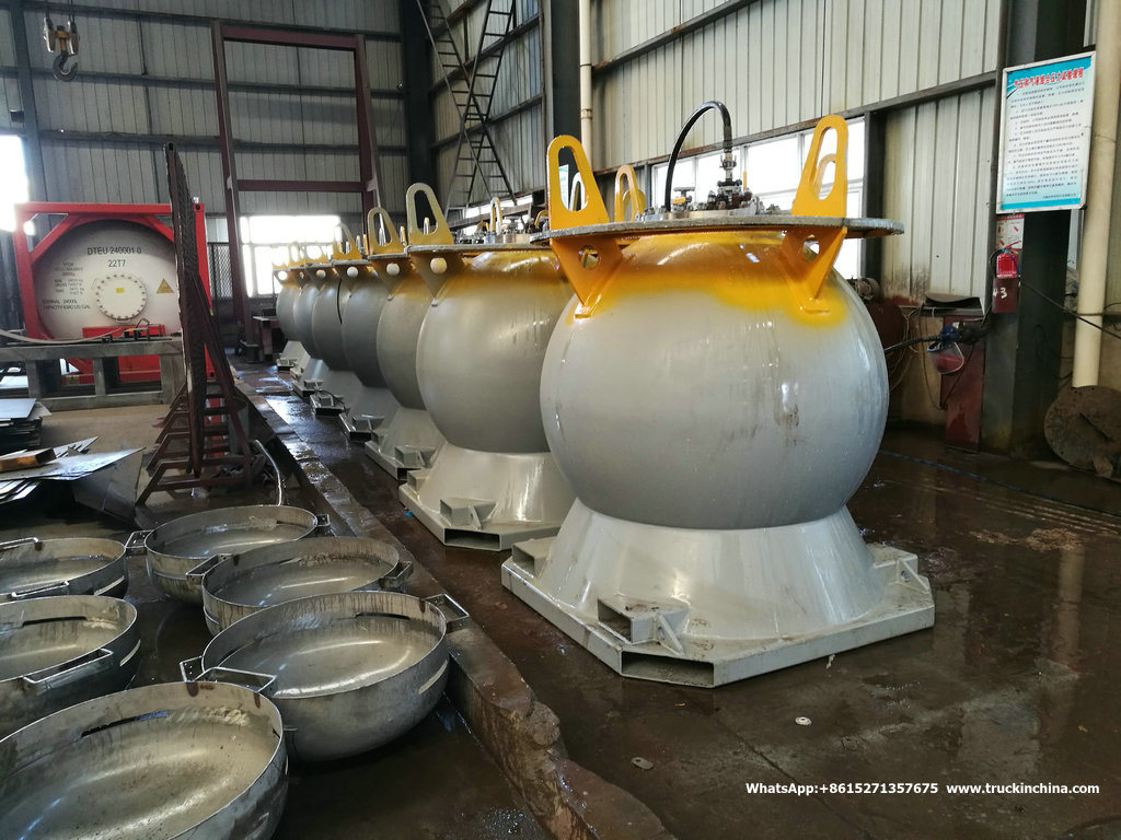 Stainless Steel Spherical T22 Portable Tank 1.6cbm 316L (T22 ISOTANK Portable Pressure Vessel)