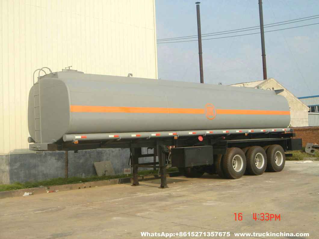 Customized Hydrochloric Acid Tanker 33t (Steel Lined Rubber Plastic LLDPE Chemical Liquid Tank Trailer)