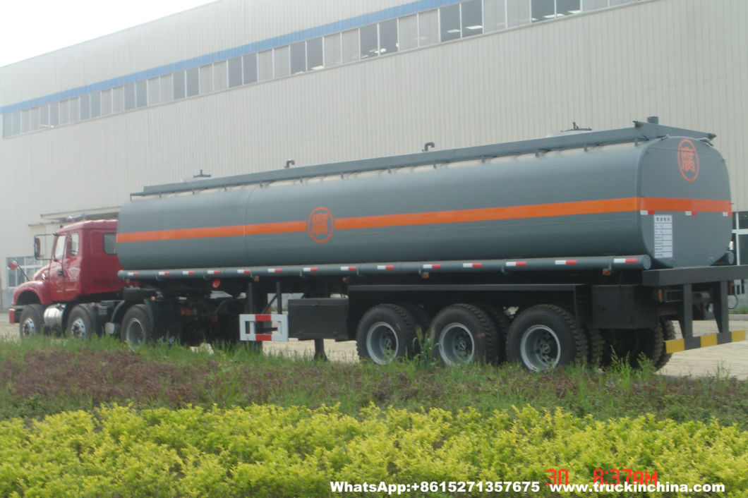 Customized Hydrochloric Acid Tanker 33t (Steel Lined Rubber Plastic LLDPE Chemical Liquid Tank Trailer)