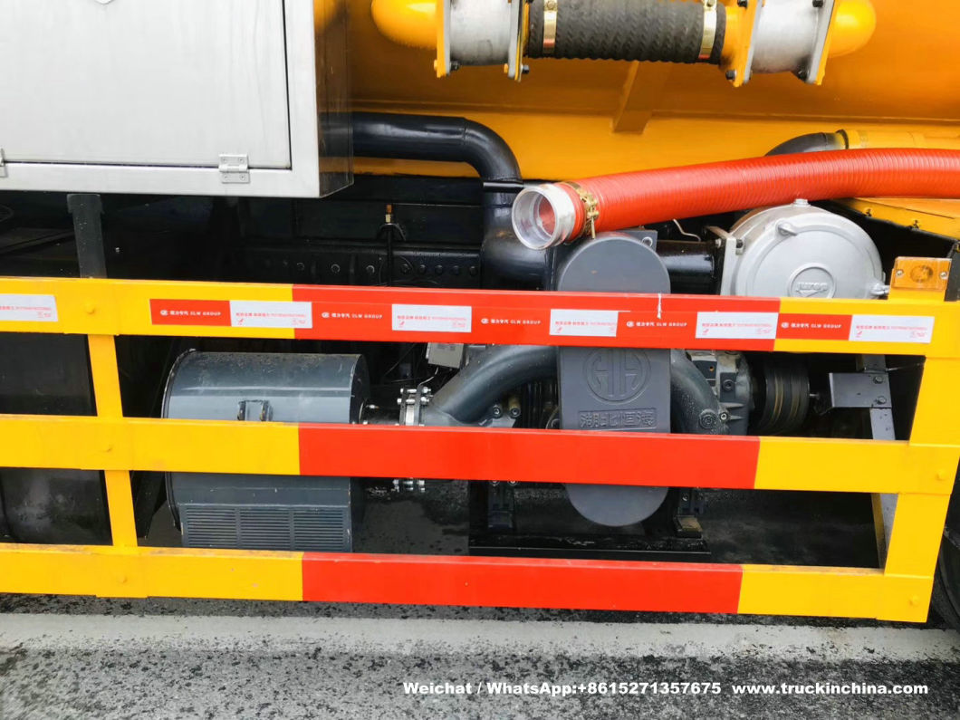 Dfl Supersucker Combined Vacuum Jetting Tanker Trucks (9CBM Water tank and 11CBM Sewage tank Jet VAC Tanker)