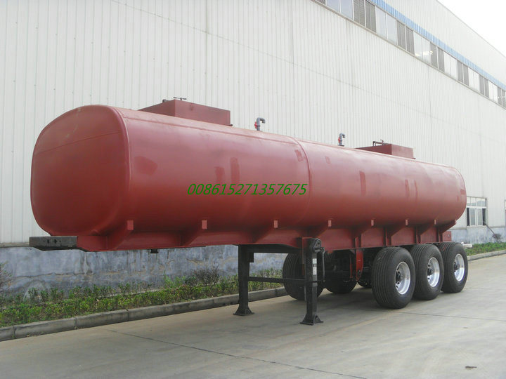 Tri Axles Hydrofluoric Acid Tanker Trailer (Hydrochloride Acid HCl 35% Tank Capacity 33, 000L Muriatic Acid)