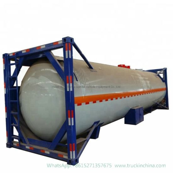 ISO LPG Propane Gas Tank Container 30FT (30000L Pressure Vessel Liquid Sulfur Dioxide, Lquid Gas, Isobutane, Dimethyl Ether 15-20T)