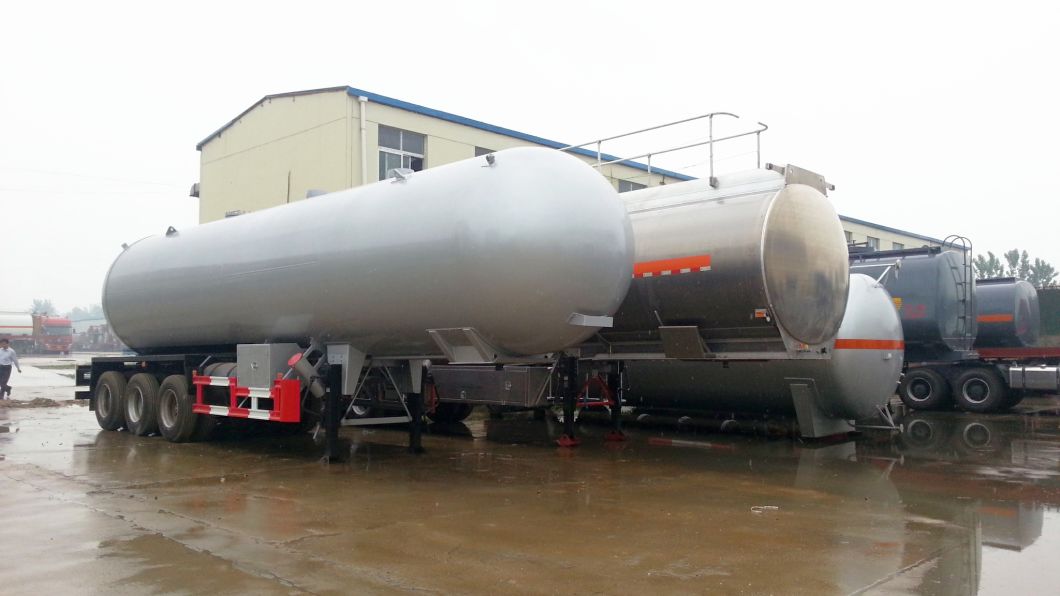 3 Axles Heavy Duty LPG Gas Tanker Semi Trailer 59cbm (Liquefied Petroleum Gas Propane, Isobutane, Dimethyl Ether)