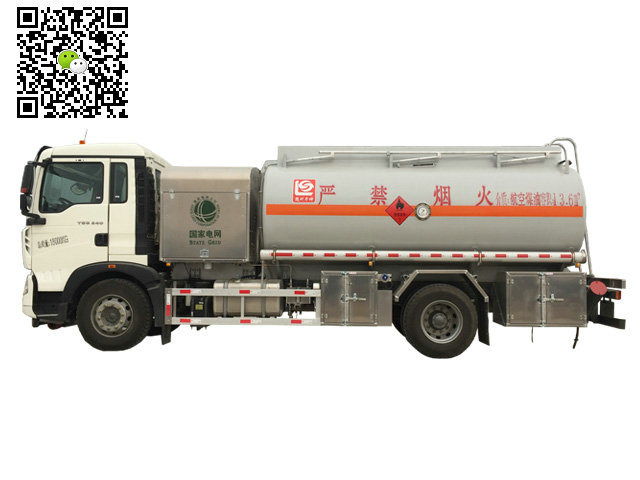 HOWO 6 Wheels Aluminum 12990L Helicopter Aircraft Tanker (Aviation Kerosene, Gasoline, Jet Fuel Oil 1320US Gallon Refueler Aircraft Tanker)