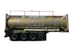 Lined Tank Container for Road Transport 28kl Hydrochloric Acid HCl (max 35%) , Naoh, Naclo