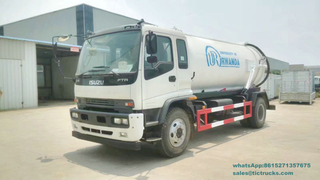 I-S-U-Z-U Vacuum Truck Cesspit Emptier -10000 Liters (Septic Tank) Rwanda