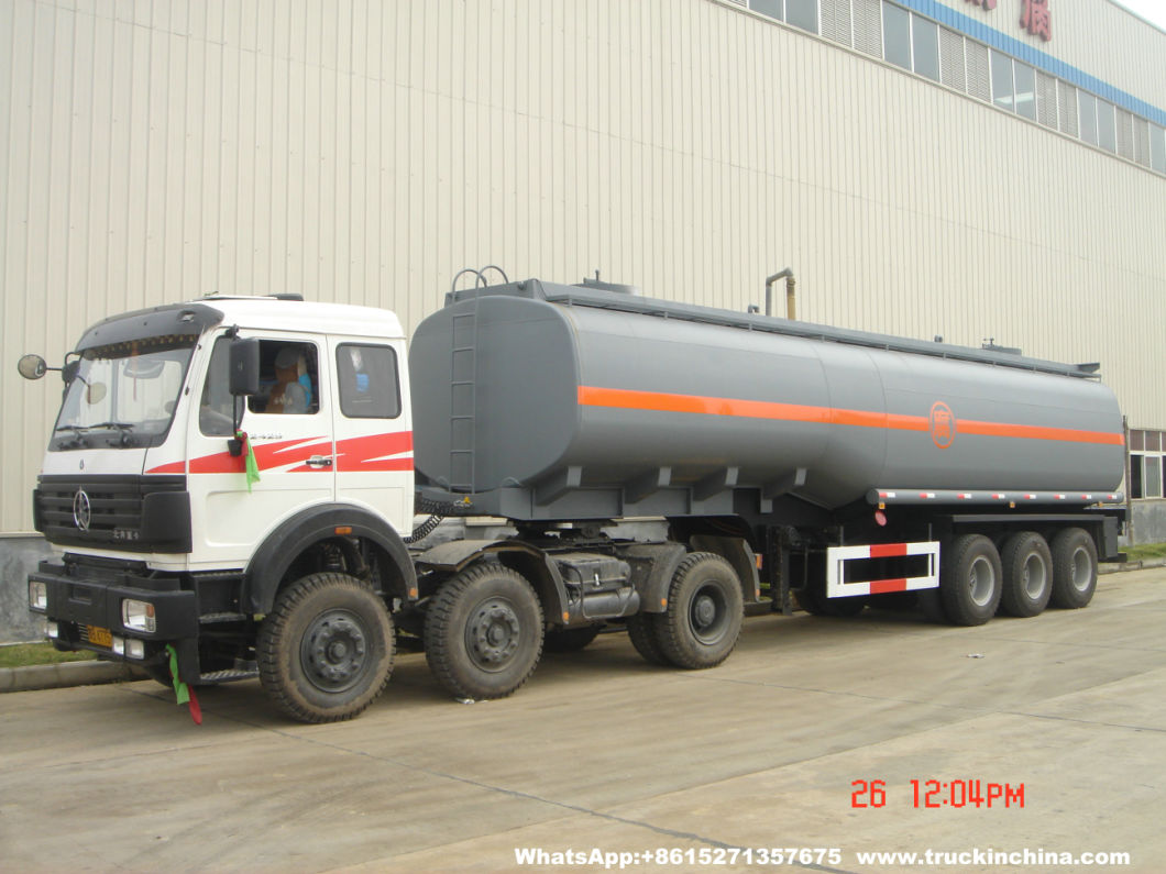 Customized Dilute Sulphuric Acid Tanker 40t (Steel Lined Rubber plastic LLDPE Chemical Liquid Tanker)