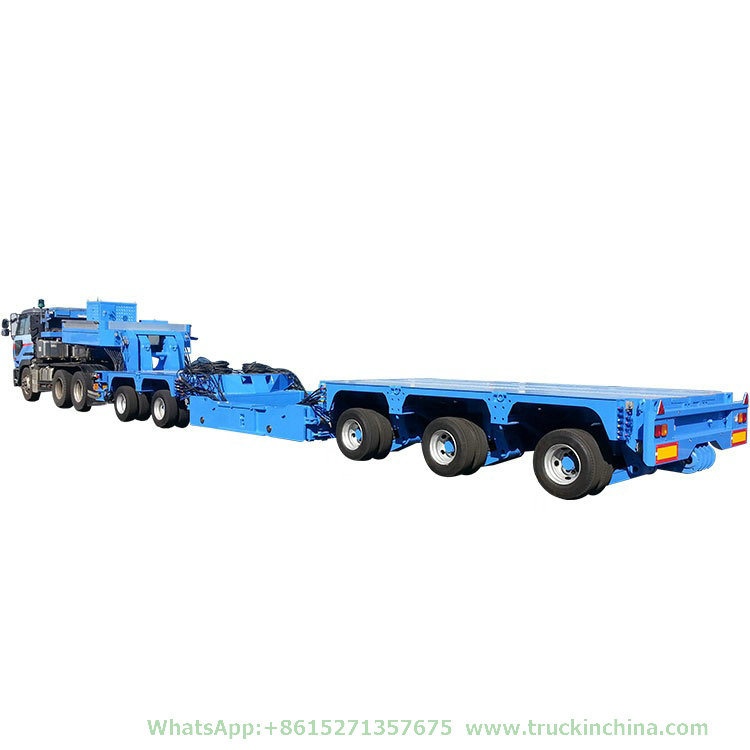 Customising Multi Axle Hydraulic Modular Low Bed Truck Trailer with Hydraulic Lifting and Steering Axle&Nbsp; 108t-150t
