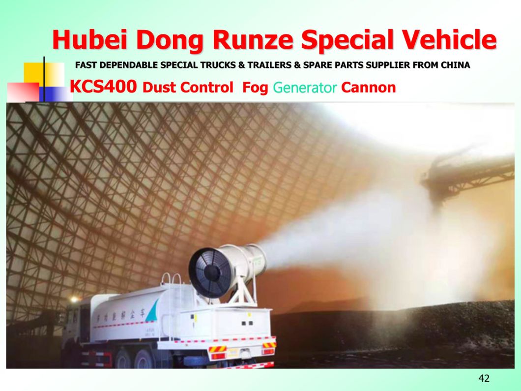 Dust Suppression Fog Cannon Kcs400 Series 30m-150m (Dust Suppressor For High Tower Fixed or Truck Mounted Fine Water Sprayer Dust Suppression Unit)
