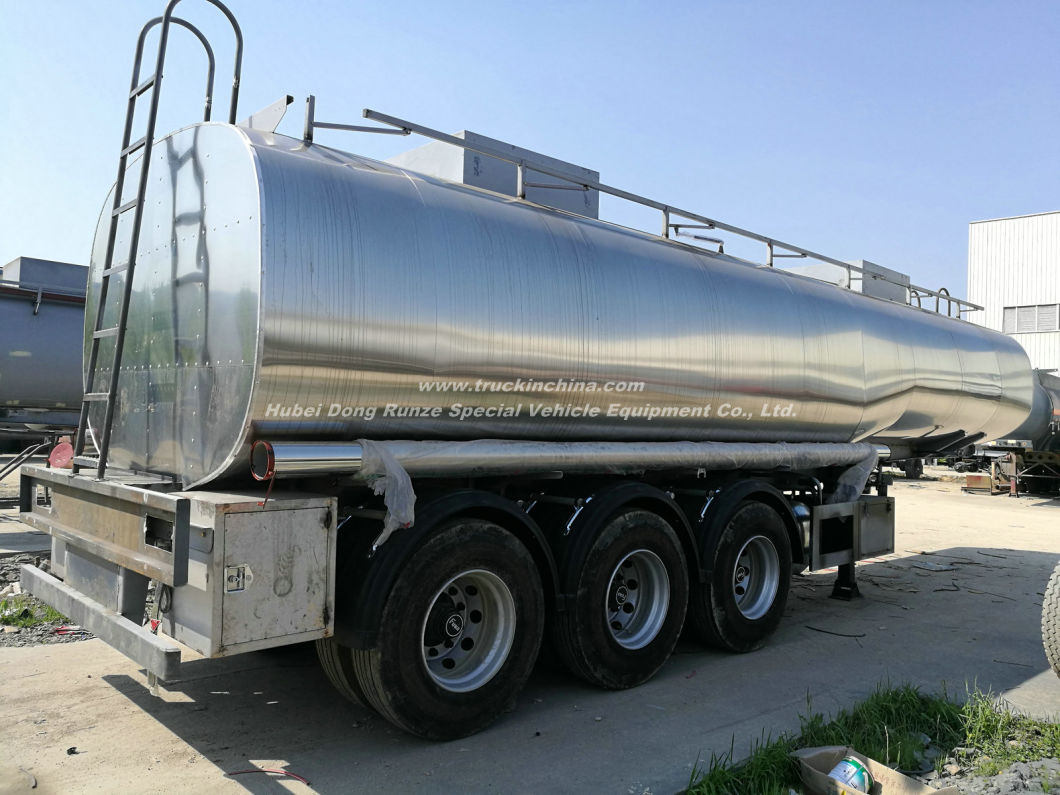 Tri Axles Emulsion Tank Trailer for Liquid Molten Sulfur (Road Tanker) Transport Solution