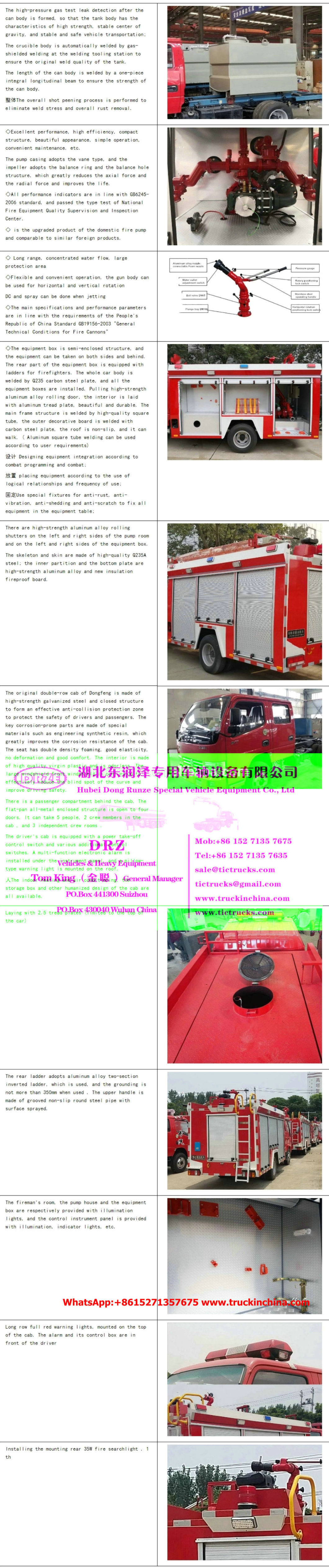 Wholesale All Wheel Drive 6X6 Fire Water Tanker off Road Truck