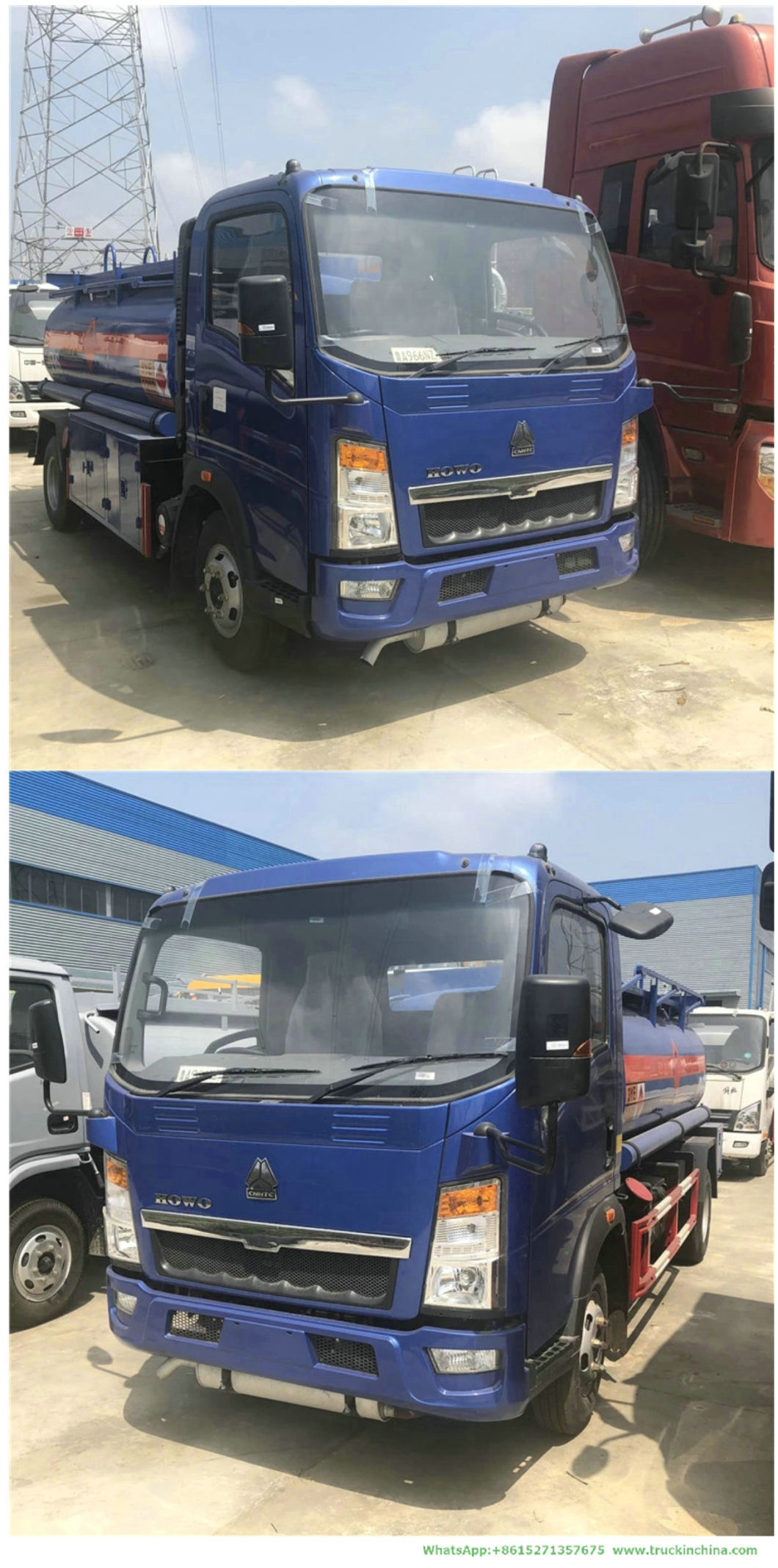 5000 Liters HOWO Fuel Tanker (LHD, RHD Right Hand Drive Diesel Delivery Refueling Truck 1500 -2000Gallon)