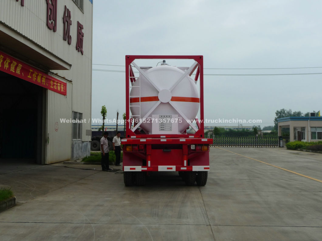 Sihcl3, Ticl4, Sicl4, Pcl3, Nacn 20FT ISO Tank Container Class 3 Toxic Chemical Storage Pressure Vessel