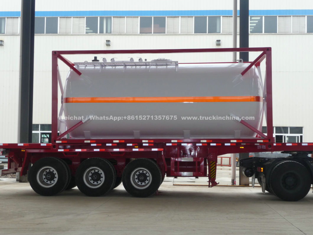 Sihcl3, Ticl4, Sicl4, Pcl3, Nacn 20FT ISO Tank Container Class 3 Toxic Chemical Storage Pressure Vessel