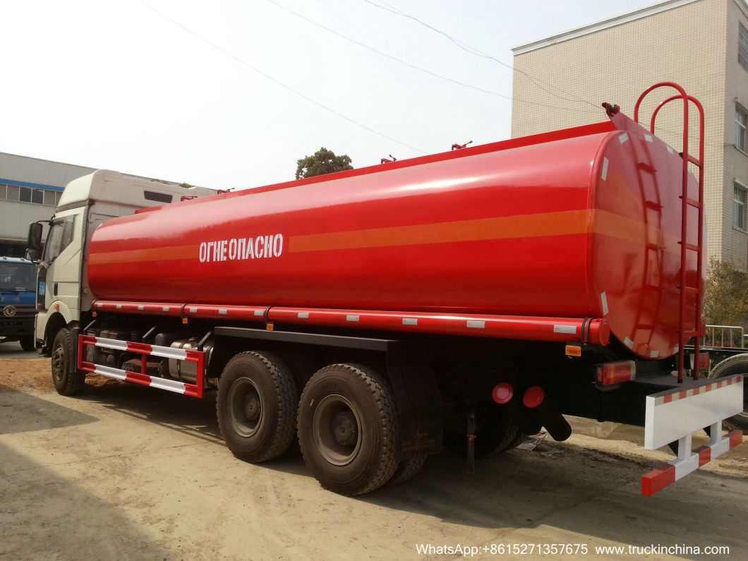 FAW Diesel Road Tanker Truck (24m3 Fuel Oil Bowser Refueling Truck with Oil Pumps Flowmeter Fuel Despenser for Fuel Express Door to Door Service)