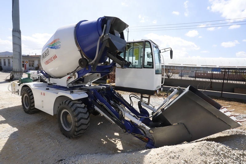 Self Loading Concrete Mixer 4m3 with Cab Rotating 180-270d and Air Conditioning (Electronic Sensors, Automatic weighing scale) EXW Wholesale Price List