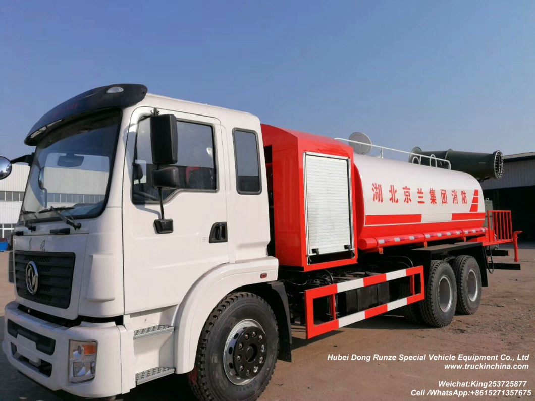 Dongfeng 6X4 Dust Suppression Vehicle, 15m3 Water 50/60/80/100 Meters Fog Disinfection Tanker