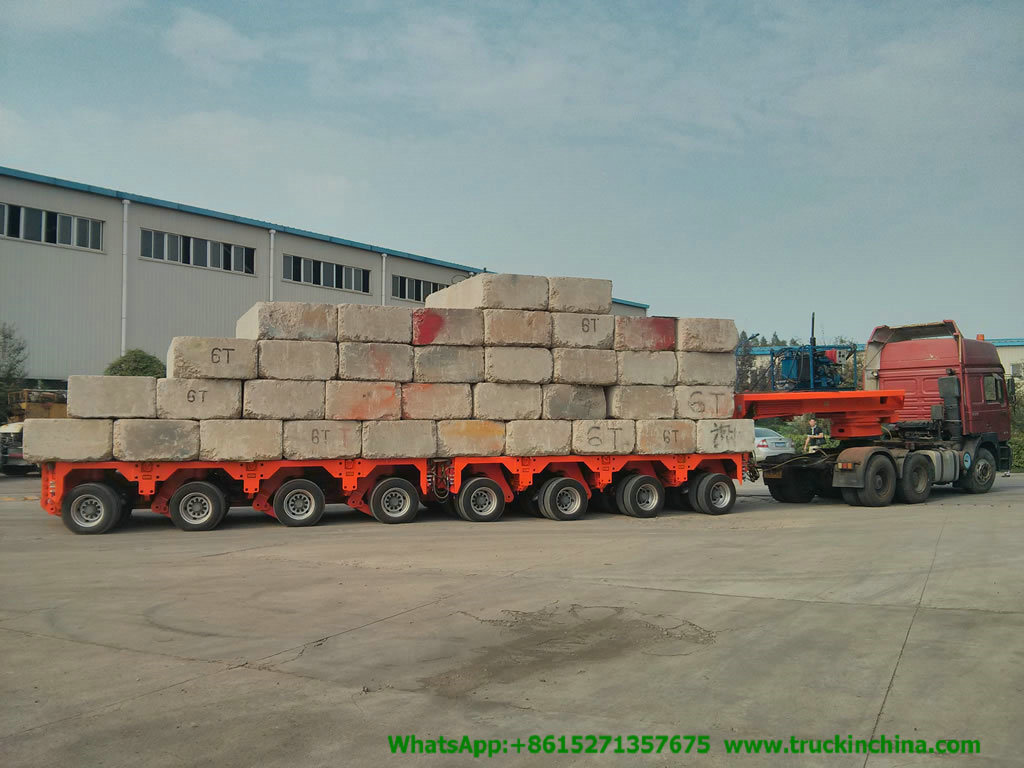 Heavy Hauler Hydraulic Multi Axles Lowbed Trailer