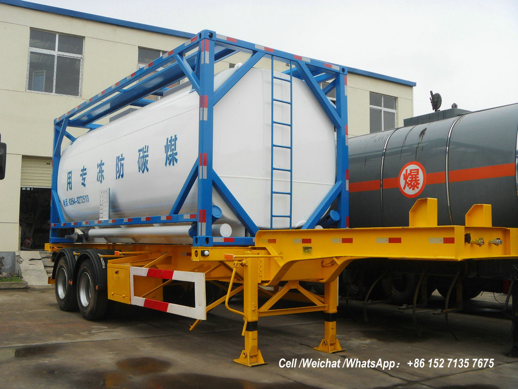 Automotive Antifreeze ISO Tank Container 20FT (Steel Lined Plastic -LLDPE For Storage Ethylene Glycol, Diethylene Glycol Antifreeze)