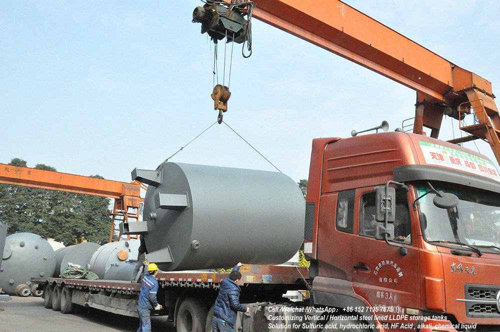 Reactor Tank (Chemical Storage Reactor Tank Carbon Steel Inner lining LLDPE, Stainless Steel, PE) 1-25m3 Customize Mixer Bar Acid Mixer Tank