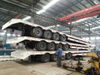Tri-Axle 60 ~80tons Capacity Excavator Transportation Military Lowbed Semi Trailer for Sale