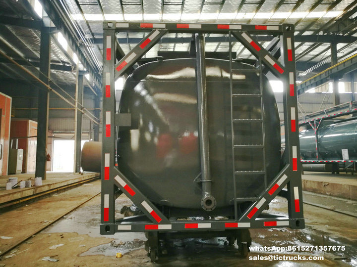 20FT ISO Tank Containers with Pipe Bottom Loading Hydrochloric Acid, Sodium Hypochlorite