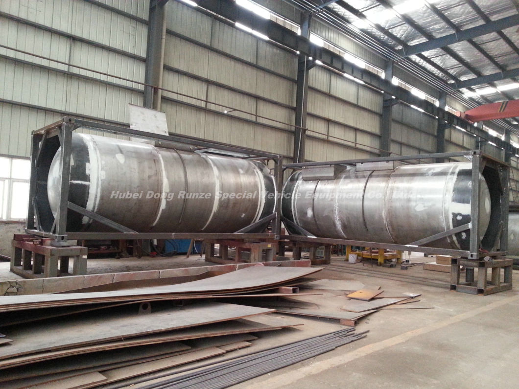 Tcs 20feet Beam Type Tank Container T14 (Liquid cargo container) for Chemical Hydrogen Silicon 21.6cbm Trichlorosilane (SiHCl3) Storage and Transport