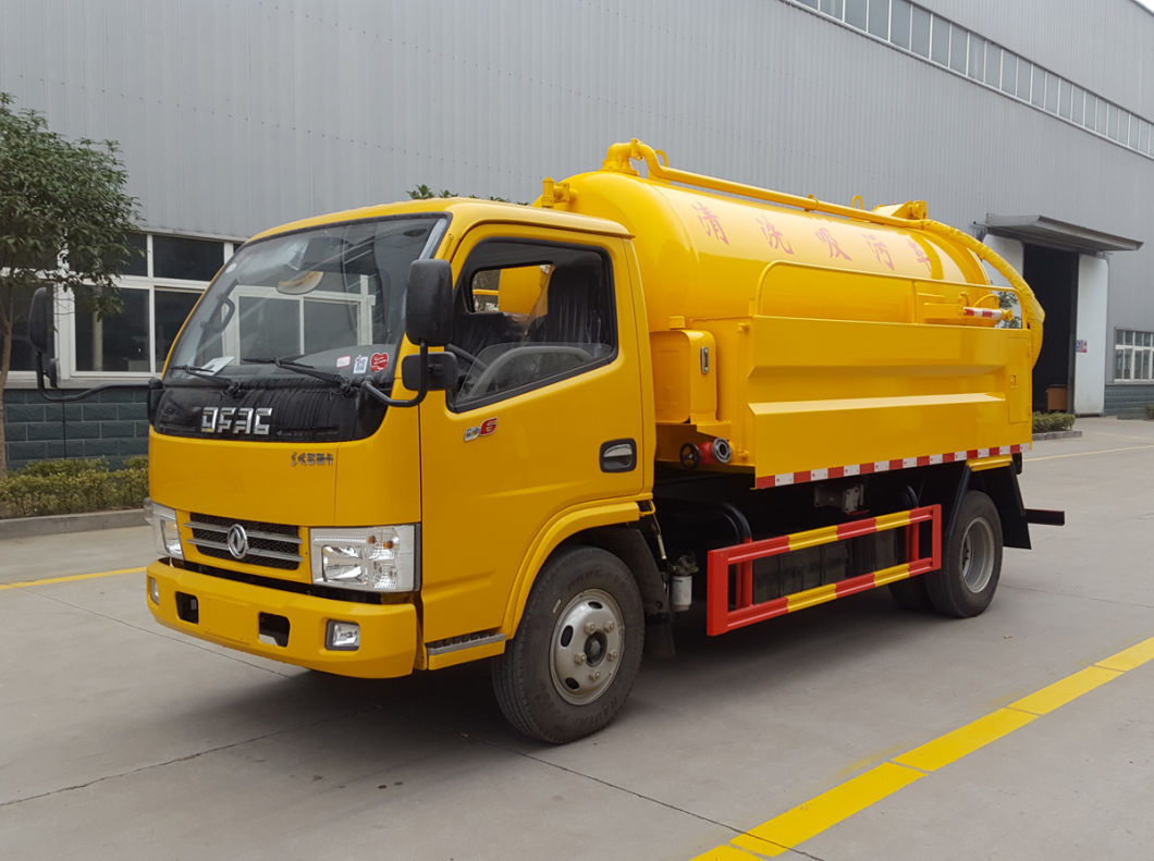 Combined Sewer Vacuum Jetting Truck 6m3 Tanker LHD or Rhd