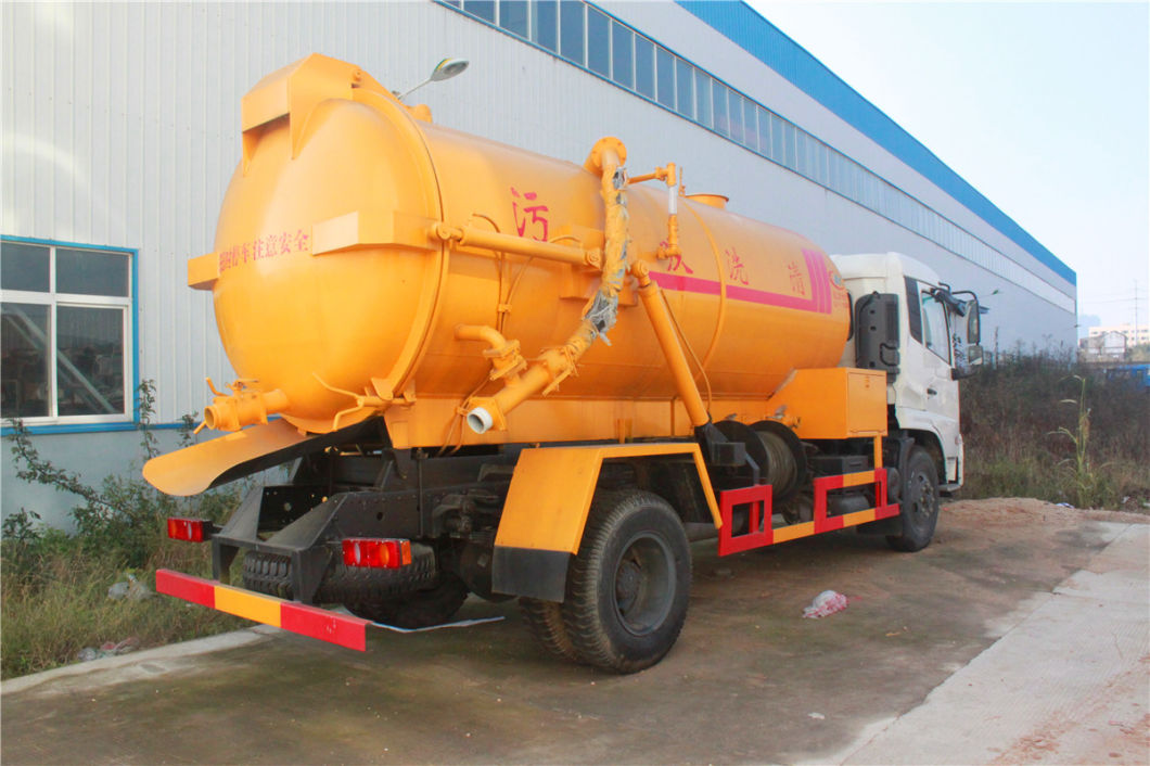Septic Tank Truck Vacuum Sewage Suction Pump, VAC Tanker Capacity 10cbm Rhd. LHD 4X4.4X2