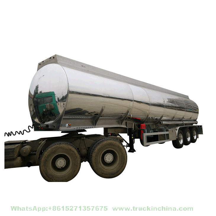 Road Tanker Aluminium Tank Trailer for Transport Fuel Oil Super Diesel, Jet Al, Kerosene, Aluminum Trailer for Sale