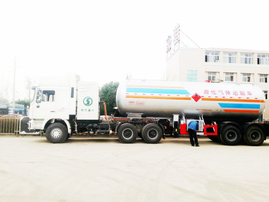 Asme Factory 40000liters 2 Axle LPG/Propane /Dme/ Isobutane Tank Semi Trailer for Sale