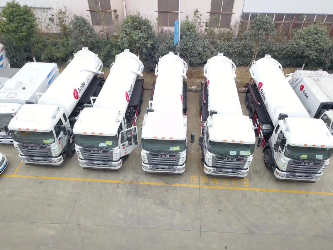 JAC Cesspit Emptier Vacuum Tanker Truck Tank Capacity 15000L to 18000liters Euro 5.6 Standard