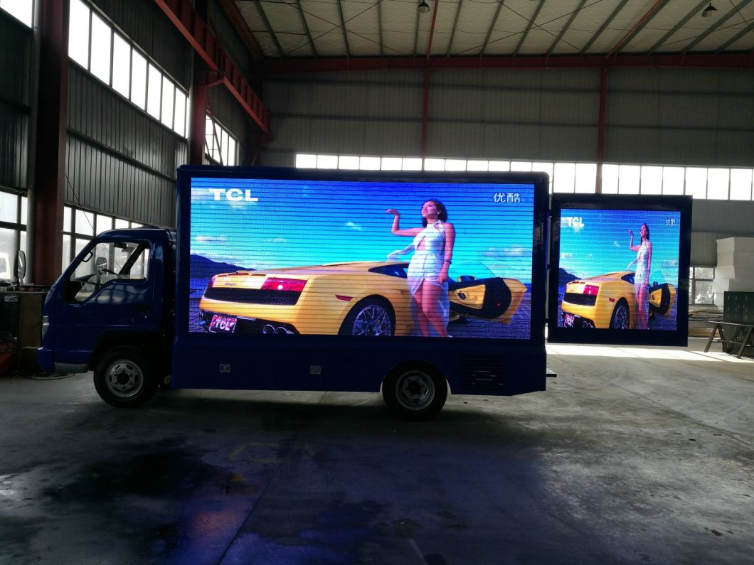P6 Outdoor Mobile LED Billboard Truck Forland (Vehicle Mounted LED Screen) for Advertising P8. P10 Full Color Screen, 4800X2080mm