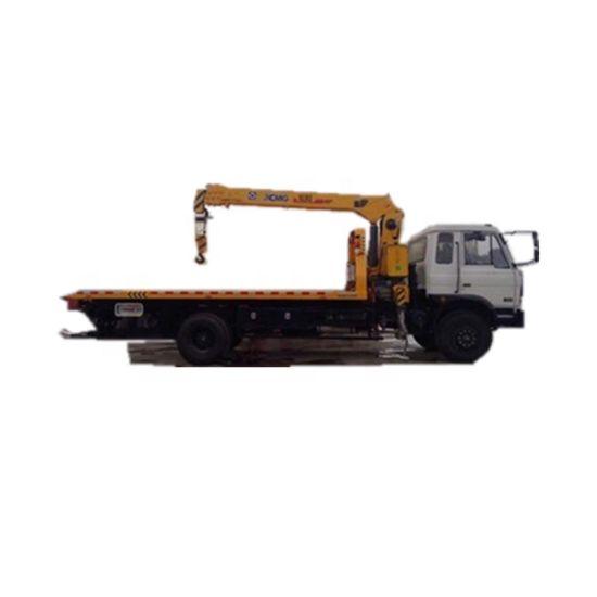 Rolling Back Dongfeng Wrecker with Crane Max Loading Weight 6300 Kg