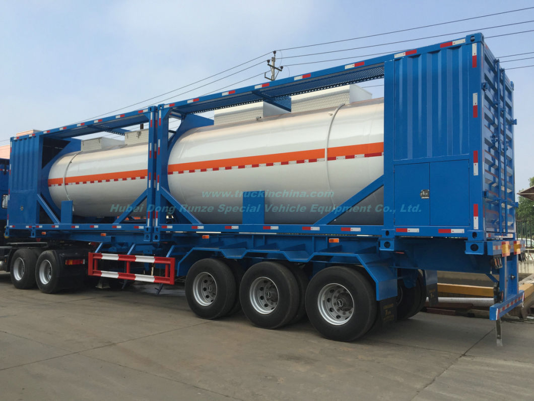 20FT Tank Container for Fuel, Crude Oil, Diesel 20, 000 Liters Mounted with Pump Skid Portable Gas Gasoline, Kerosene, Jet Oil Filling Staion