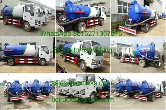 Samll 4X2 Isuzu Vacuum Tanker Septic Tank 3000L - 6000L