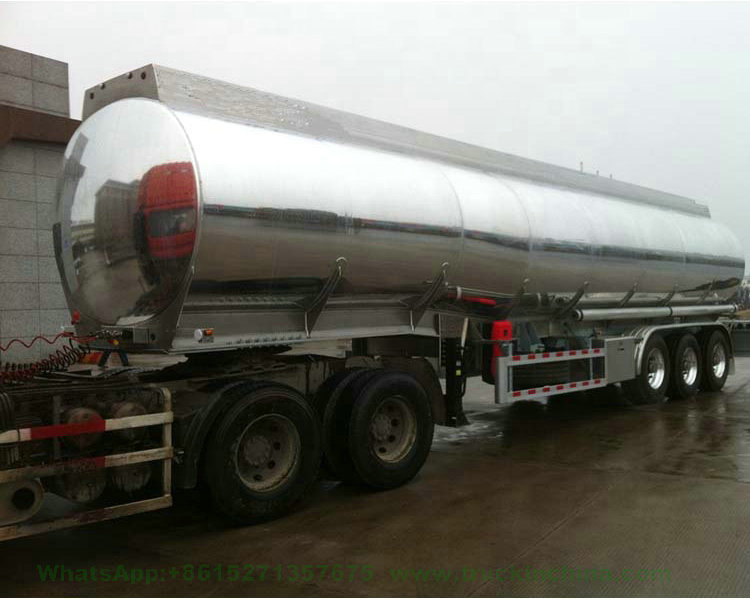 Road Tanker Aluminium Tank Trailer for Transport Fuel Oil Super Diesel, Jet Al, Kerosene, Aluminum Trailer for Sale