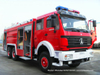 Double Cabin Beiben Fire Truck Water Foam Fire Fighting Truck off Road 6X4 - 6X6 Awd Fire Tender Fire Pumper (9000Liter Water 1800Liter Foam Tank) for Sale