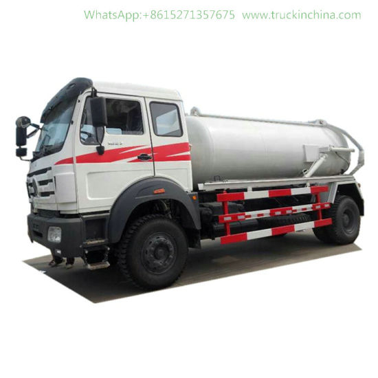 Beiben 1627 Vacuum Sewage Suction Tanker Truck 10000 L
