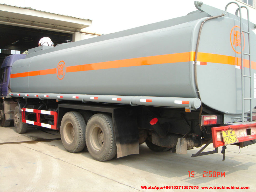 Dongfeng Chemical Tanker Truck Hydrochloric Acid Tank (16000 -25000Liters Steel Lined LLDPE Tank) for Chemical Factory Transport