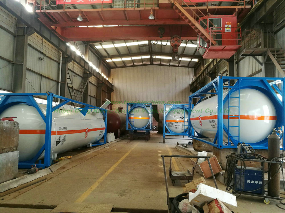 ISO Liquid Chlorine Ahf Tank Containers 20FT 21670 Liters (27Ton) Class 8 Cl2 Un1791 Hydro Test Pressure 1.95MPa