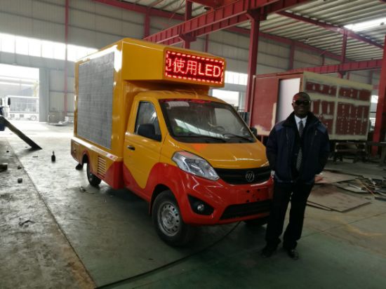 Mini P4 LED Display Truck Foton LED Billboard Van