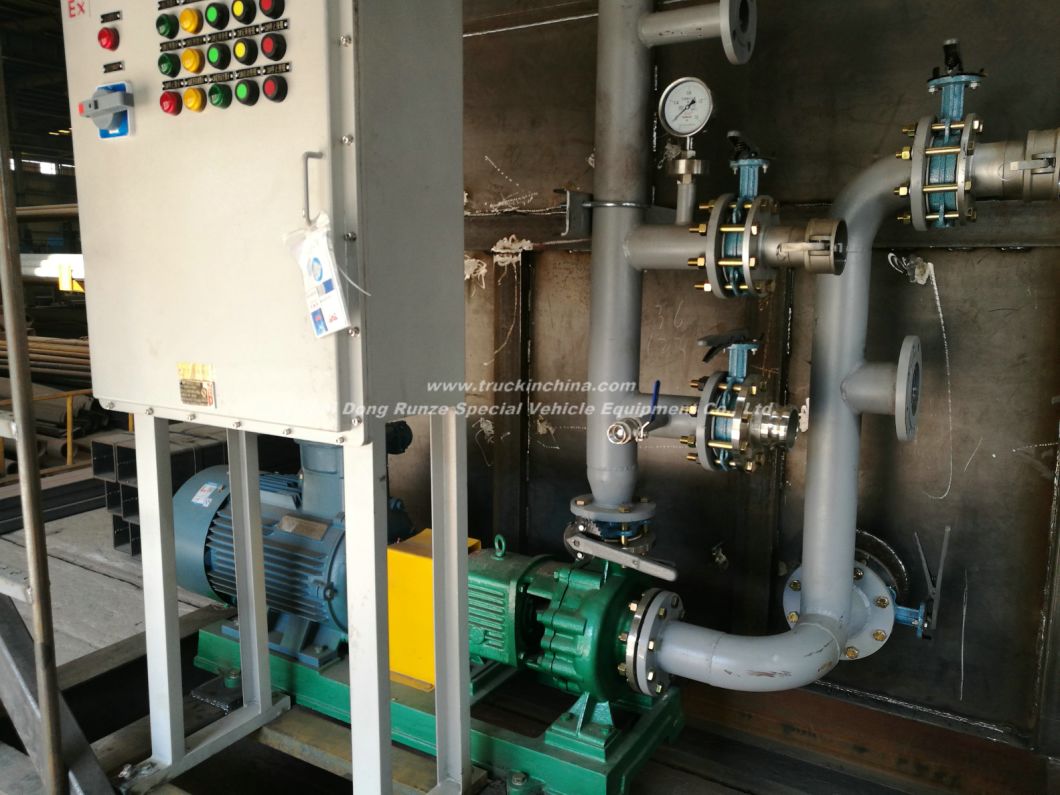 Skid 500 Bbl Frac Tank Steel Lined PE for Oilfield Chemical Contain (Skid With Motor Pump and Reactor Motor Stirring For Mxing HCl Hydrochloric Acid)