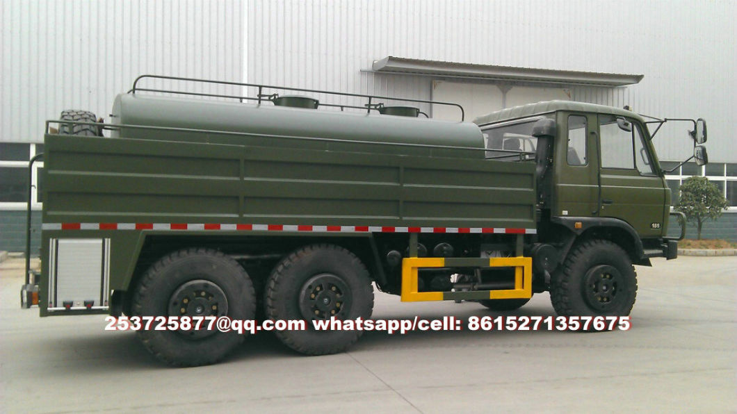 Dongfeng 6wd off Road Spray Water Sprinkler Truck 9tons (6X6 Tanker Bowser with Pump)